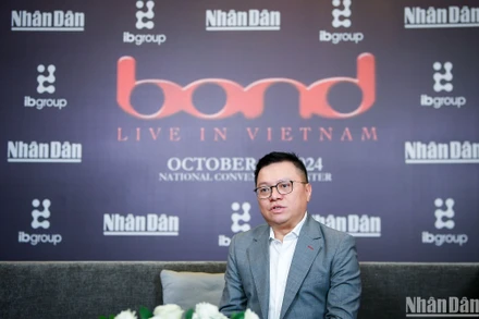Theo ông Lê Quốc Minh, Ủy viên Trung ương Đảng, Tổng Biên tập Báo Nhân Dân, Phó Trưởng Ban Tuyên giáo Trung ương, Chủ tịch Hội Nhà báo Việt Nam, Trưởng Ban chỉ đạo chương trình "Good Morning Vietnam", chương trình Bond Live in Vietnam sẽ mang tới cho công chúng Việt Nam những trải nghiệm âm nhạc đỉnh cao và khác biệt. (Ảnh: Thành Đạt)