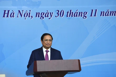 Thủ tướng Phạm Minh Chính phát biểu khai mạc Hội nghị. (Ảnh: Trần Hải)