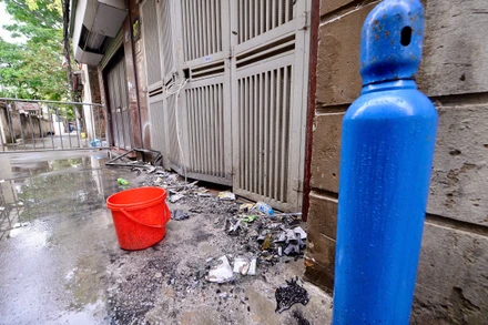 Hiện trường vụ cháy.