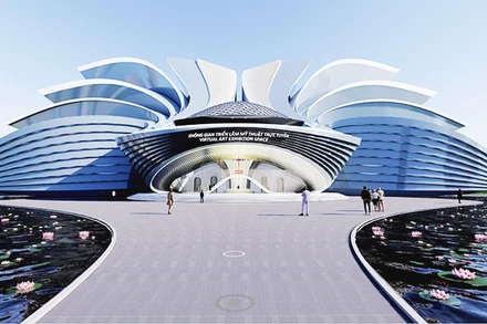 Không gian triển lãm mỹ thuật trực tuyến VAES.