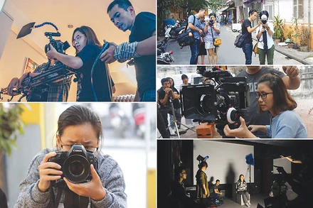 Các bạn trẻ học làm phim tại Trung tâm Hỗ trợ phát triển tài năng điện ảnh TPD.