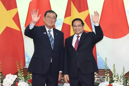 Thủ tướng Phạm Minh Chính và Thủ tướng Nhật Bản Ishiba Shigeru.