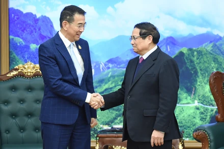 Thủ tướng Phạm Minh Chính tiếp Bộ trưởng Ngoại giao Thái Lan Maris Sangiampongsa.