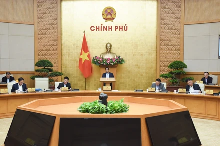 Thủ tướng Phạm Minh Chính chủ trì Phiên họp Chính phủ chuyên đề về xây dựng pháp luật tháng 3/2025.