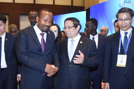 Thủ tướng Phạm Minh Chính và Thủ tướng Ethiopia Abiy Ahmed Ali.