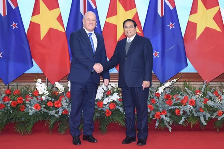 Thủ tướng Phạm Minh Chính và Thủ tướng New Zealand Christopher Luxon.