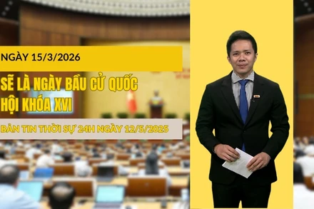 [Video] Thời sự 24h ngày 12/5/2025: Ngày 15/3/2026 sẽ là ngày bầu cử Quốc hội khóa XVI
