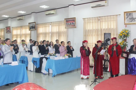 Quang cảnh buổi lễ. Ảnh: Hải Tiến