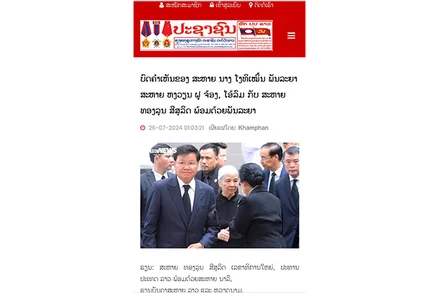 Bài đăng trên báo Pasaxon điện tử. (Ảnh: HẢI TIẾN)