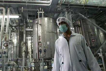 Bên trong một cơ sở làm giàu urani ở Iran. (Ảnh: AFP/TTXVN)