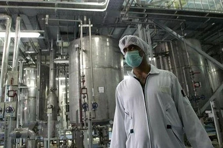 Bên trong một cơ sở làm giàu urani ở Iran. (Ảnh: AFP/TTXVN)