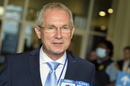 Tân Chủ tịch Đại hội đồng Liên hợp quốc khóa 77 Csaba Korosi. (Ảnh: Reuters)