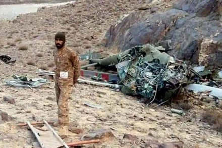 Rơi trực thăng quân sự tại Pakistan, nhiều sĩ quan cấp cao thiệt mạng