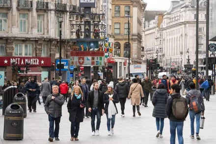 Một góc quảng trường Leicester tại trung tâm London. (Ảnh: PA)