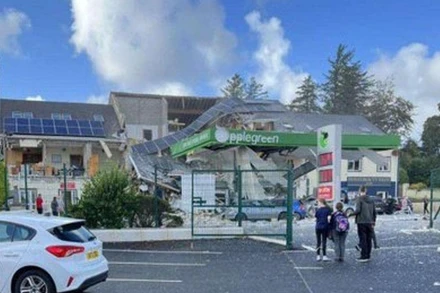 Hiện trường vụ nổ. (Nguồn: news.sky.com)