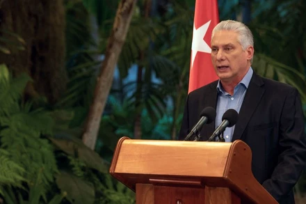 Chủ tịch Cuba Miguel Diaz-Canel. (Ảnh: TTXVN)