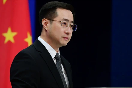 Người phát ngôn Bộ Ngoại giao Trung Quốc Lâm Kiếm. (Ảnh: Website Bộ Ngoại giao Trung Quốc)