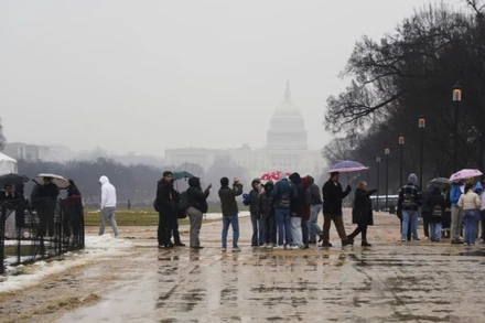 Khung cảnh tại Washington DC, ngày 19/1/2025. Ảnh: Tân Hoa Xã
