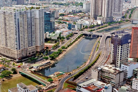 Một góc Thành phố Hồ Chí Minh ngày nay.