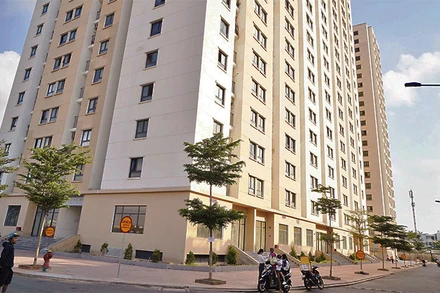 Dự án nhà ở xã hội Vĩnh Lộc A, huyện Bình Chánh. (Ảnh: THẾ ANH)