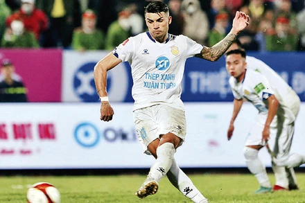 CLB Thép Xanh Nam Định đang thi đấu khởi sắc tại V.League năm nay. Ảnh: TXNĐ FC