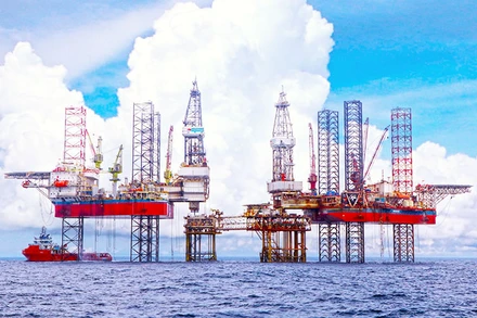 Giàn khoan dầu khí của Vietsovpetro.
