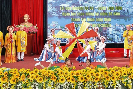 Một tiết mục tham gia hội thi Tôi yêu Bồ Đề - Long Biên.