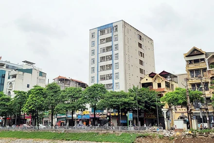 Một khu chung cư mini tại địa bàn quận Thanh Xuân, Hà Nội. (Ảnh Bảo Loan)