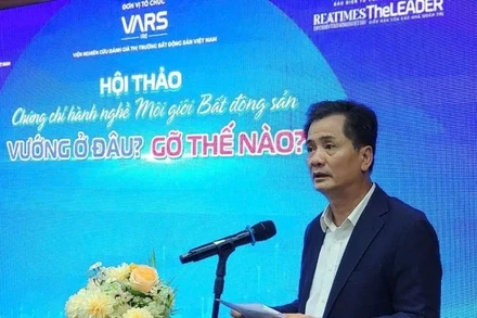 Ông Nguyễn Văn Đính, Chủ tịch Hội Môi giới bất động sản lo lắng trước tình trạng phần lớn môi giới không có chứng chỉ hành nghề.
