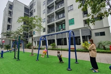 Khu nhà ở xã hội tại huyện Mê Linh, Hà Nội.