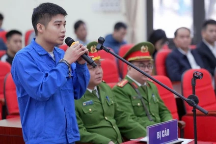 Bị cáo Phạm Ngọc Tuấn tại phiên tòa xét xử sơ thẩm.