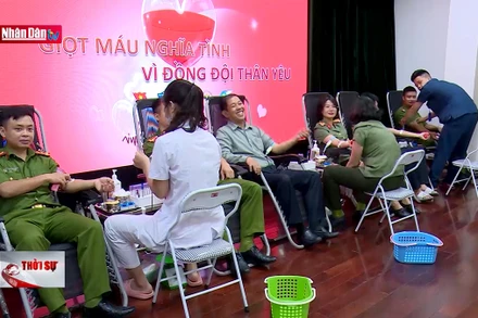 Lan tỏa phong trào hiến máu trong Công an nhân dân