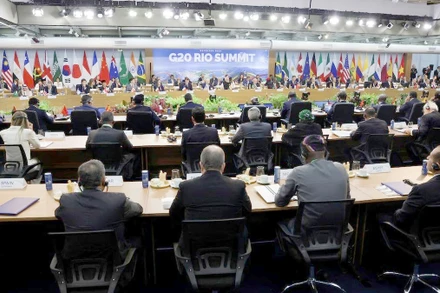 Toàn cảnh Hội nghị thượng đỉnh G20 diễn ra tại Brazil. (Ảnh REUTERS)