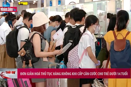 Đơn giản hóa thủ tục hàng không khi cấp căn cước cho trẻ dưới 14 tuổi