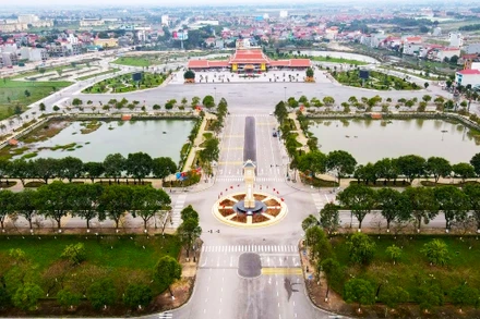 Một góc thị xã Thuận Thành.