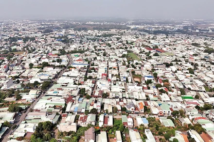 Một góc “siêu phường” Trảng Dài - địa phương có hơn 30.000 căn nhà xây dựng không phép.