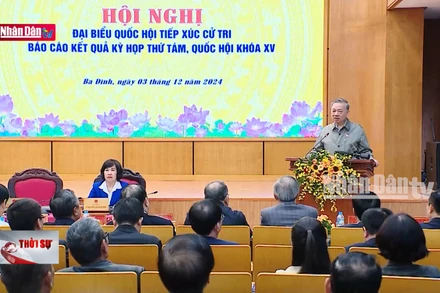 Tổng Bí thư Tô Lâm tiếp xúc cử tri thành phố Hà Nội