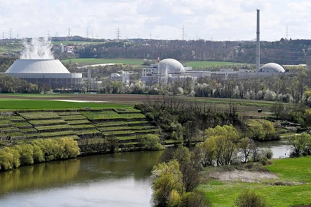 Nhà máy điện hạt nhân ở Neckarwestheim, Ðức. (Ảnh REUTERS)