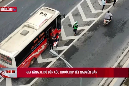 Gia tăng xe dù bến cóc trước dịp Tết Nguyên đán