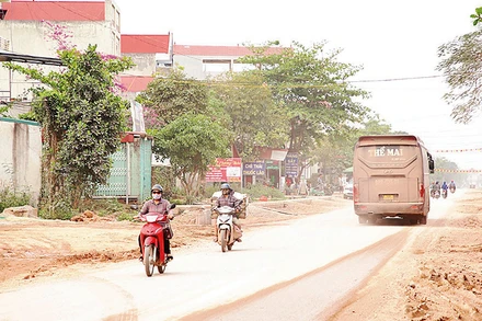 Tuyến ÐT.291 thuộc huyện Sơn Ðộng, tỉnh Bắc Giang.