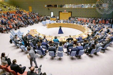 Phiên thảo luận về Hiến chương Liên hợp quốc. (Ảnh UN NEWS)