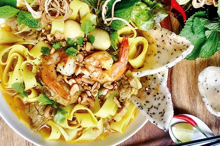 Mỳ Quảng mang đặc tính ẩm thực xứ Quảng.