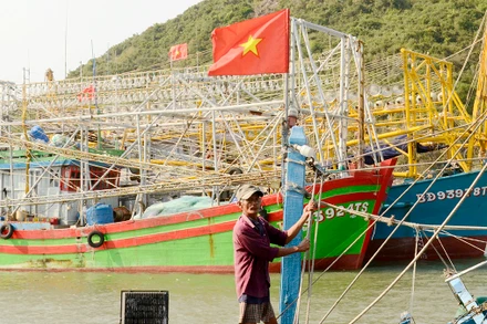 Thời gian qua, nhiều tàu cá ở Bình Ðịnh bị mất kết nối hành trình cho nên việc vươn khơi, bám biển gặp khó khăn.