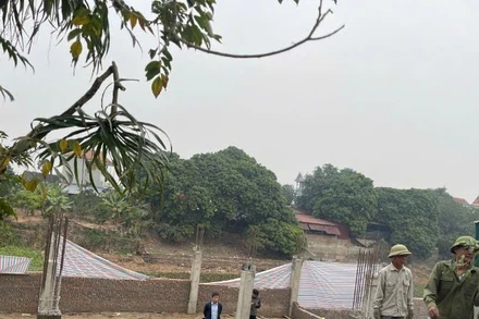 Tháo dỡ công trình vi phạm tại thị trấn Đạo Đức tháng 1/2025.