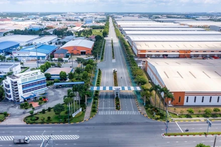 Khu công nghiệp Việt Nam-Singapore II (VSIP II) tại Bình Dương. (Ảnh TRỊNH BÌNH)