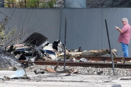 Hiện trường vụ việc. (Ảnh: TTXVN)