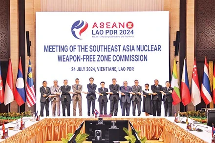 Lãnh đạo Bộ Ngoại giao các nước ASEAN tham dự Hội nghị tại Lào.