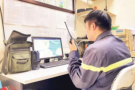 Trung tâm tiếp nhận thông tin báo cháy của quận Ba Đình.