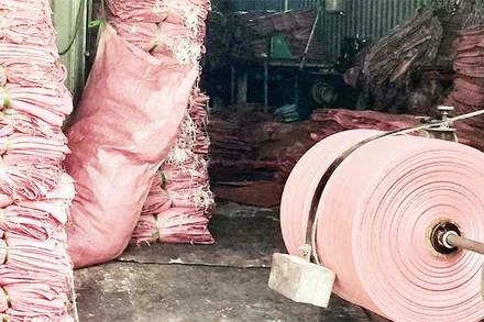 Cơ sở sản xuất bao bì nhựa không tên tại địa chỉ số 255-257 đường Trịnh Quang Nghị (Phường 7, Quận 8).