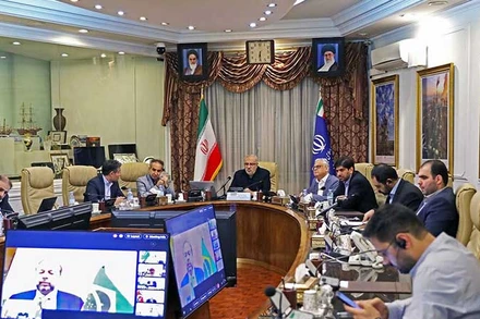 Hội nghị Bộ trưởng OPEC+ được tổ chức trực tuyến. (Ảnh SHANA)